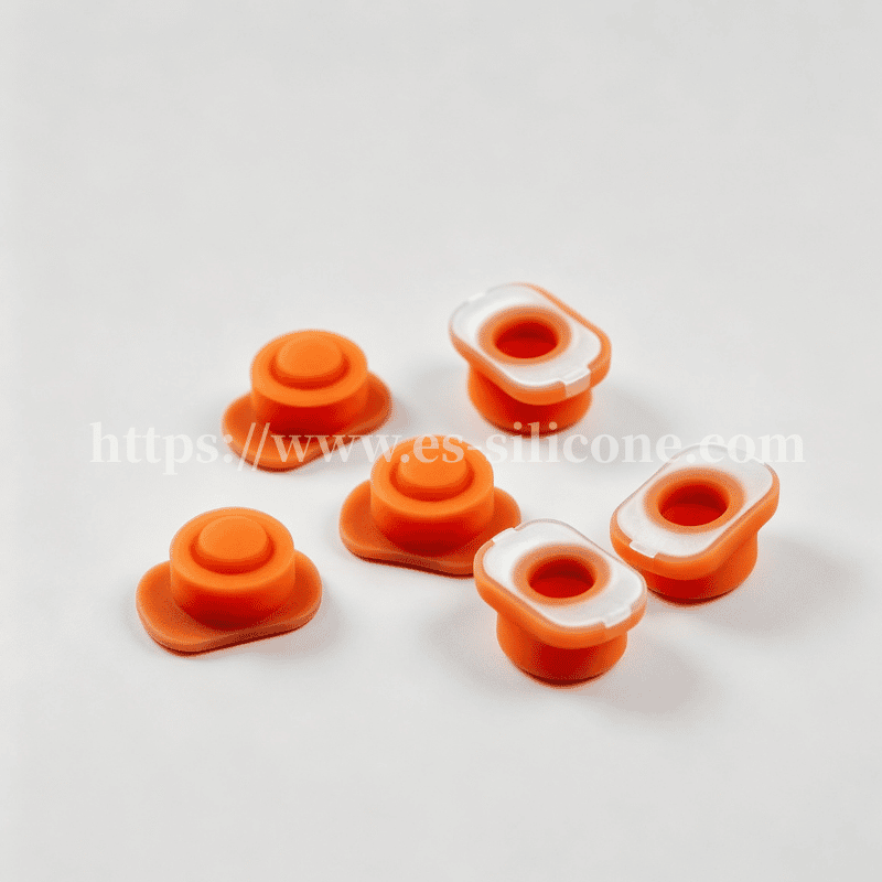 Bouton unique en caoutchouc de silicone pour équipements extérieurs et industriels