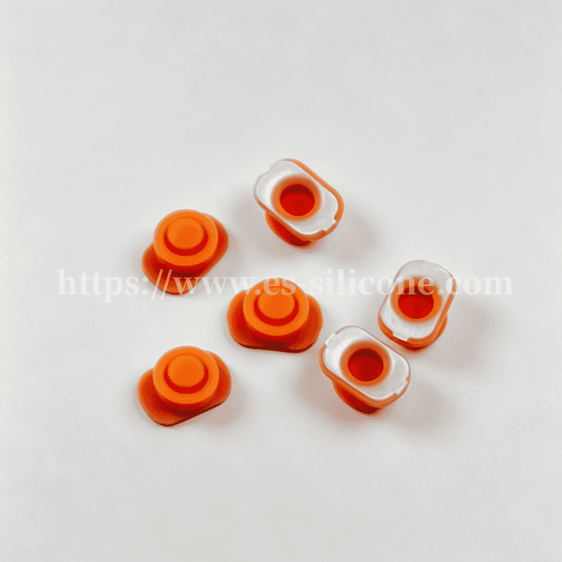 Bouton unique en caoutchouc de silicone pour équipements extérieurs et industriels