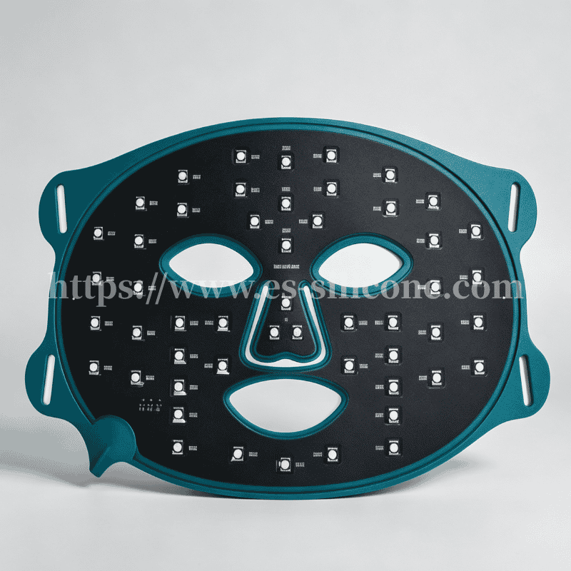 Masque de beauté LED en silicone moulé double pour les soins de la peau à domicile et professionnels