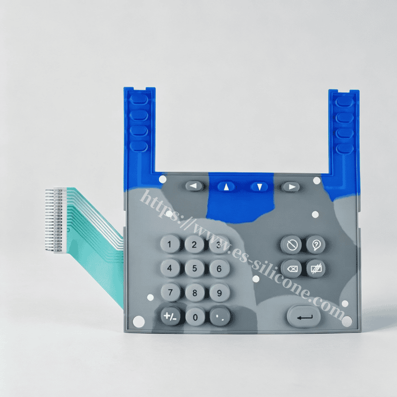 Clavier en silicone durable pour machines de présence au bureau et contrôle d'accès
