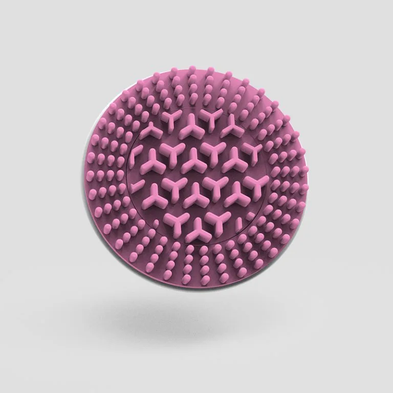 Tête de brosse de massage en silicone souple