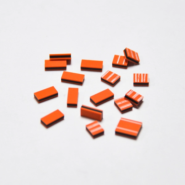 Type YS – bande zébrée conductrice orange