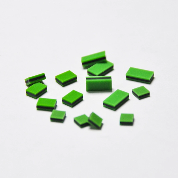 Type YS – bande zébrée conductrice verte