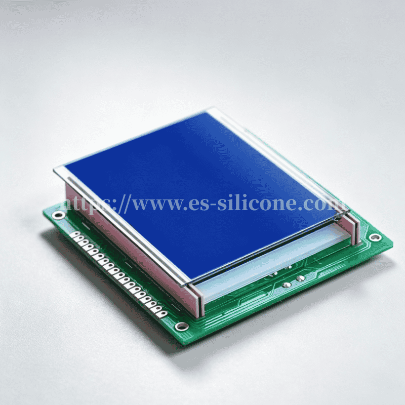 Conduction du signal LCD Zebra Strip — Interconnexion en silicone conducteur multicouche