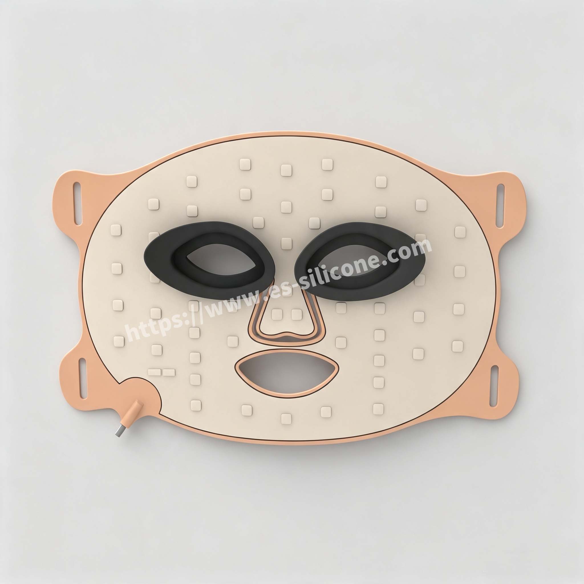 Masque de beauté photonique enduit de silicone liquide
