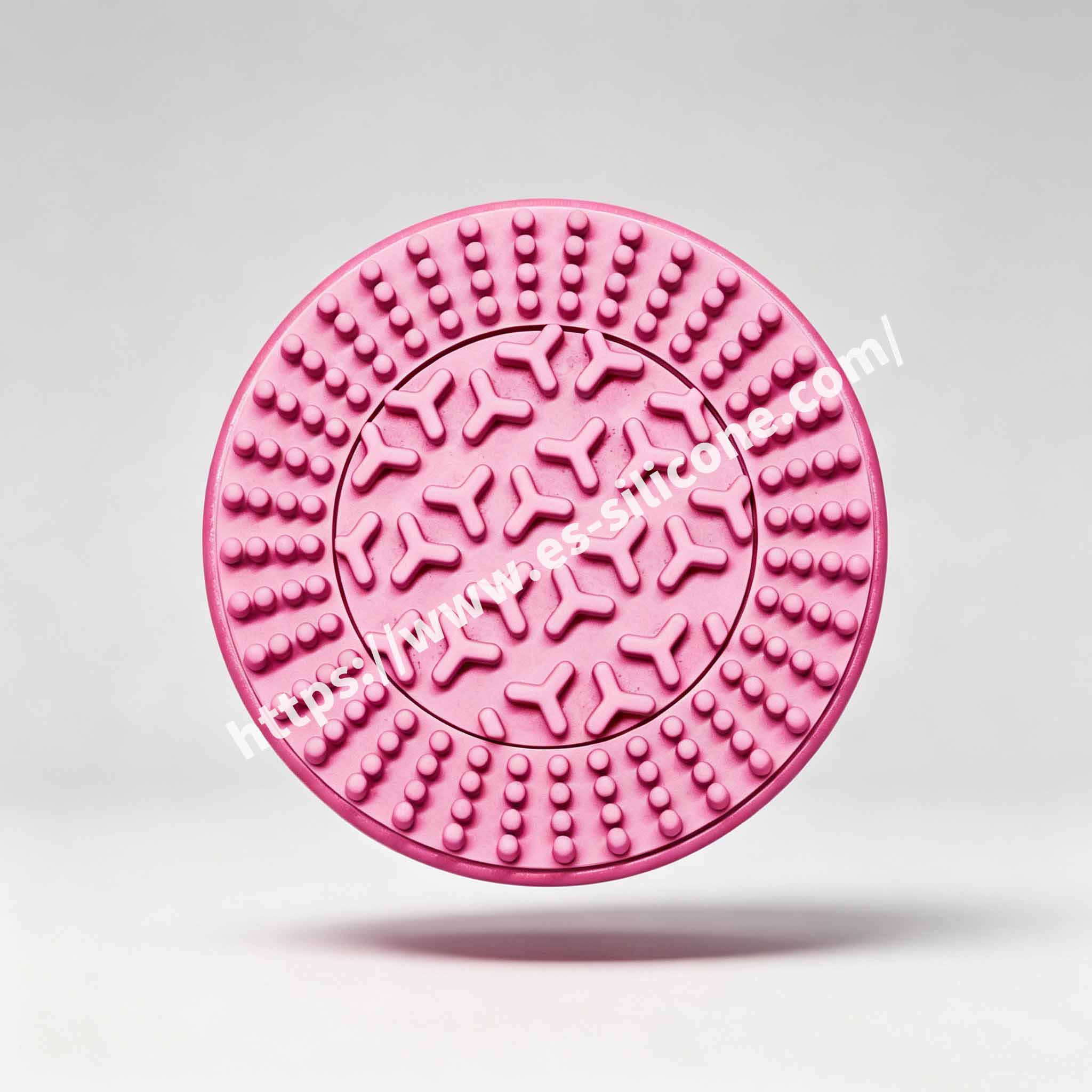 Brosse de massage en plastique recouverte de silicone liquide