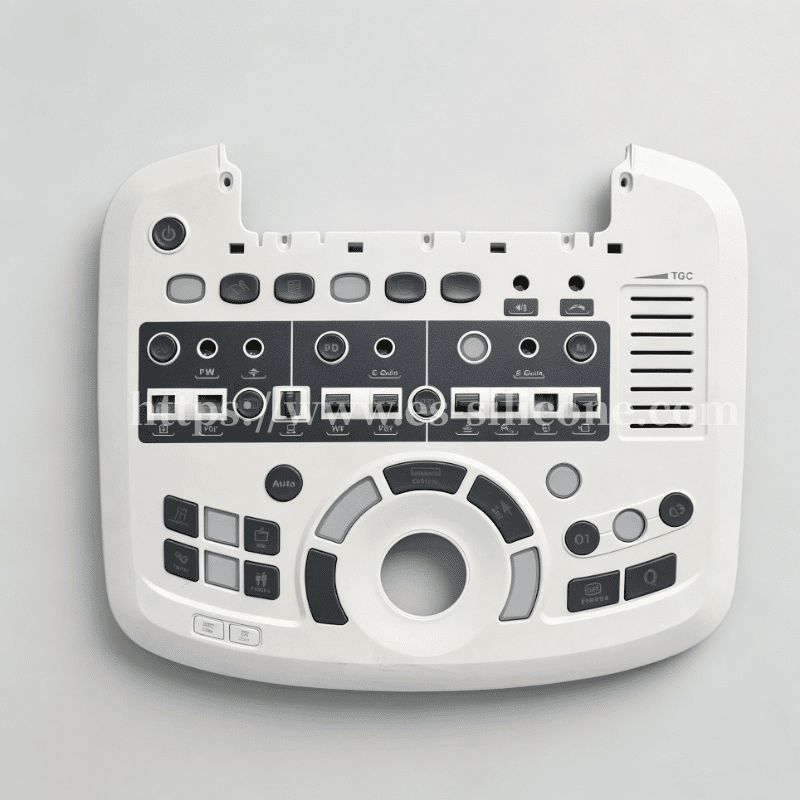 Clavier en silicone de qualité médicale pour équipement médical d'échographie B et de diagnostic