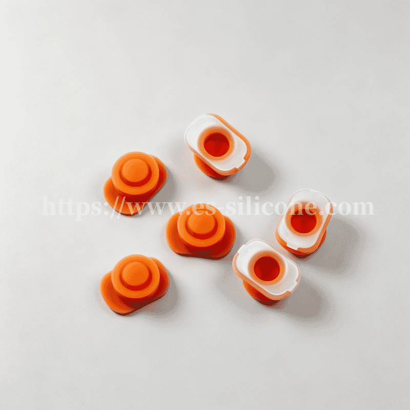 Bouton unique en caoutchouc de silicone pour équipements extérieurs et industriels