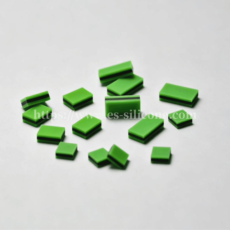Type YS – bande zébrée en silicone conductrice verte