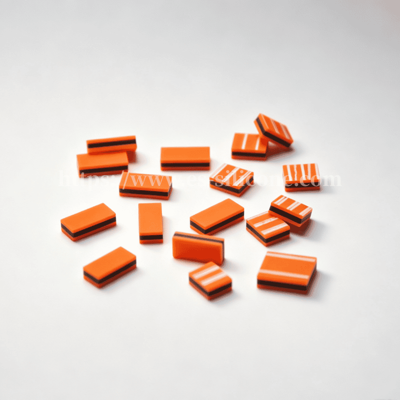 Type YS – bande zébrée conductrice orange en silicone